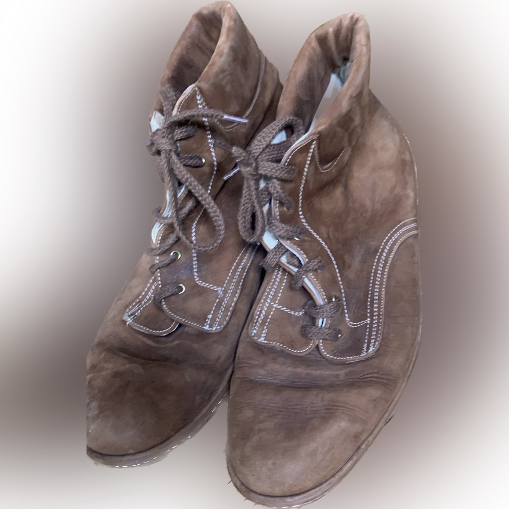 Vintage Pollini Linea Torpedo Italia Ankle Boots | Brown | Sz 9